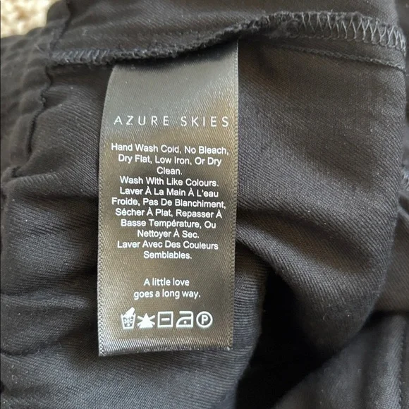 The Aritzia Azure Skies Strapless Jumpsuit. Black. Size Small. - Picture 8 of 9